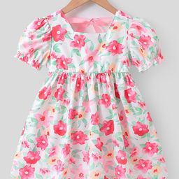 Mark & Mia Floral Print Peplum Dress-image-78