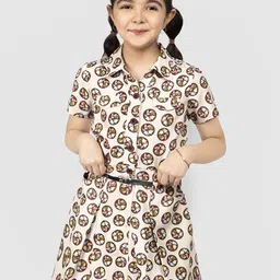 Naughty Ninos Floral Print Shirt Dress-image-44