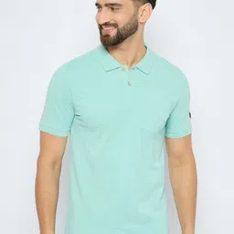 AXMANN Men Solid Polo Collar Cotton Casual T-shirt-picture-44