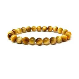VIBESLE Yellow Cat Eye Crystals Elasticated Bracelet-45
