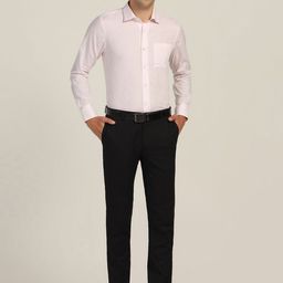 Blackberrys Men India Slim Spread Collar Solid Cotton Slim Fit Formal Shirt-picture-34