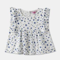 R&B Girls Floral Printed Cotton Top-image-55