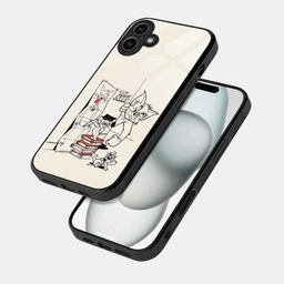 macmerise Cartoon Characters Printed iPhone 16 Bumper Case Mobile Accessories-13