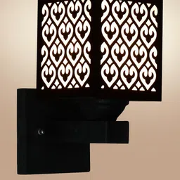 Gojeeva Brown Wood Square Wall Lamps-picture-18
