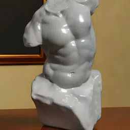 Archadia Grey Male Torso Sculpture Decorative Showpiece-image-6