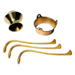 DARIDRA BHANJAN Black & Yellow Shivling Set With Abhishek Thali image 2