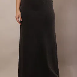 NoBarr Women A-Line Maxi Skirt With Straight Hemline-image-41