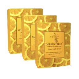Golden Treez Set Of 3 Lemon Glycerine Soap- 115 ml Each image 1