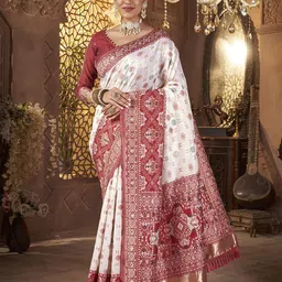 BAESD Women Woven Design Zari Silk Cotton Banarasi Saree-picture-35