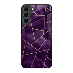 QRIOH Geometric Printed Samsung Galaxy S22 Glass Back Case Mobile Accessories-picture-15
