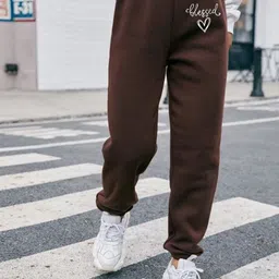 SAAHASAM Women Printed Relaxed Loose Fit Joggers Trousers-image-47