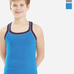 Bodycare Kids Boys Pack Of 2 Soft Breathable Cotton Rib Vests KGA2014GRRB-60-image-80