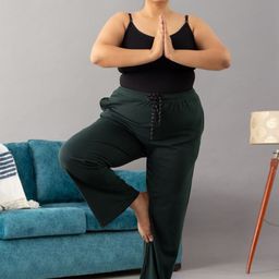 CUPID Women Plus Size High-Rise Cotton Lounge Pants-image-90