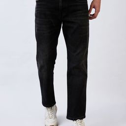 SPYKAR Men Relaxed Fit Mid Rise Whiskers and Chevrons Cotton Jeans-image-0
