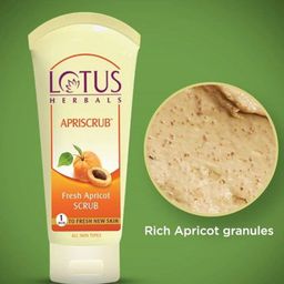 Lotus Herbals Apriscrub Set Of 4 Fresh Apricot Face Scrub-100g Each image 4