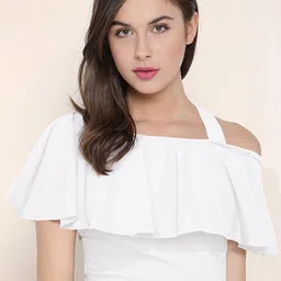 CORSICA Cape Sleeve Bardot Crop Top-image-96