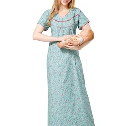Piu Floral Print Maxi Nightdress-picture-45