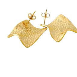 fabula Crumpled Square Shaped Studs image 4