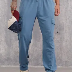 WROGN Men Mid-Rise Relaxed-Fit Track pant-picture-6