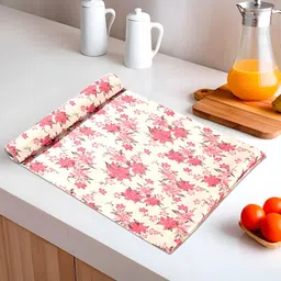 Myntra Elegant Homes Cream-Coloured & Pink Floral Printed Shelf Liner Organiser-picture-22