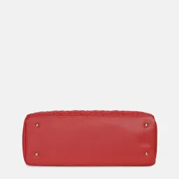 Bagsy Malone Red Quilted Structured Handheld Bag image 5