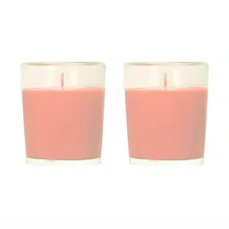 PEEPALCOMM Peach 2 Pieces Pillar Candle-20