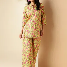 KALINI Cotton Printed Tunic With Palazzo Co-Ords-image-34
