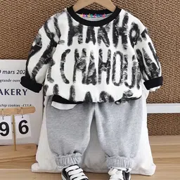 Googo Gaaga Boys Printed Pure Cotton Sweatshirt With Joggers-picture-24