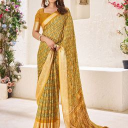 Rekha Maniyar Ethnic Motifs Printed Pure Chiffon Saree-picture-43