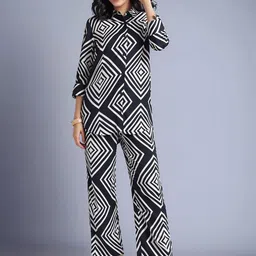 Moda Rapido Printed Shirt & Trousers Co-Ord Set-picture-30