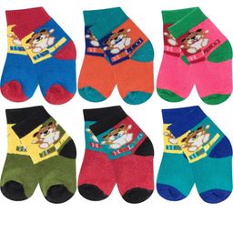 NESKA MODA Kids-Unisex Set Of 6 Ankle Length Cotton Socks-picture-29