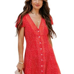 StyleCast women V-neck Short Sleeves A-Line Dress-image-16