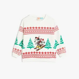 Koton Boys Printed Pullover Sweatshirt-picture-6