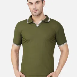 Elibolz Men Polo Collar Pockets T-shirt-image-90