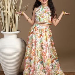 FASHION DREAM Girls Printed Ready to Wear Lehenga & Choli-picture-47