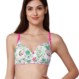 Women Cotton Pink Padded Non-Wired Lingerie Bra Sport wear Gym Crop Tank Top-picture-40