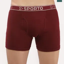 Sporto by Macho Men Pack Of 2 Combed Cotton Mid-Rise Trunks Sprto_M1030-M(1)-Prt(1)-S-picture-13