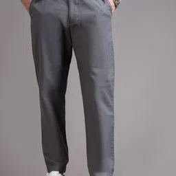 British Club Men Smart Straight Fit Low-Rise Cotton Chinos Trousers-picture-20