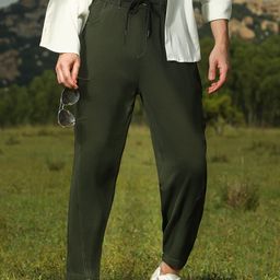 Campus Sutra Men Relaxed Fit Mid-Rise Trousers-image-50