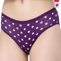 Docare Women Pack Of 3 Printed Cotton Briefs  Yummy Panty-Red-Pink-Purple-image-54