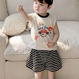 LULU & SKY Boys Printed Pure Cotton Ts-shirt With Shorts-image-11