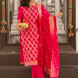 DIVASTRI Women Regular Kurta with Trousers & With Dupatta-picture-43