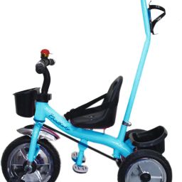 BABY TRICYCLE BLUE BLACK WITH PARENT HANDAL AND BASKET ST-BTC-CH[BB}PHC-096019 Tricycle-image-19