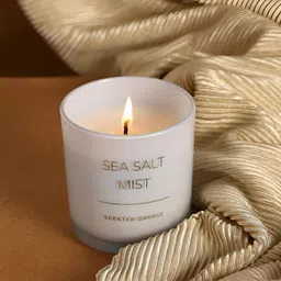 Parkash Candles White & Grey 1 pieces Jar Candle-3