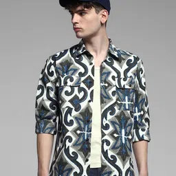Jack & Jones Men Opaque Printed Casual Shirt-picture-27