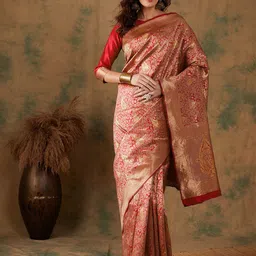 Maroosh Woven Design Zari Banarasi Saree-picture-29
