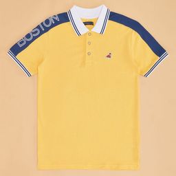 Pantaloons Junior Boys Polo Collar Monochrome T-shirt-image-35