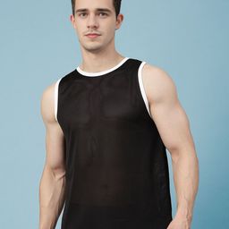 CHKOKKO Men Sleeveless Sport Regular Fit Gym Vest-picture-14