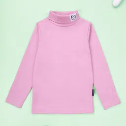 KiddoPanti Unisex Solid Turtle Neck T-shirt-image-95