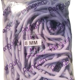 canoff 8 MM Spiral Binding White Heavy Quality Plastic Spiral Ring/Coil/Loop White Manual Ring Binder-40